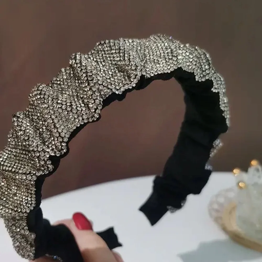 Elegant Black and Silver Headband